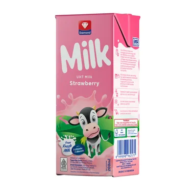 UHT MILK STRAWBERRY 200 ML