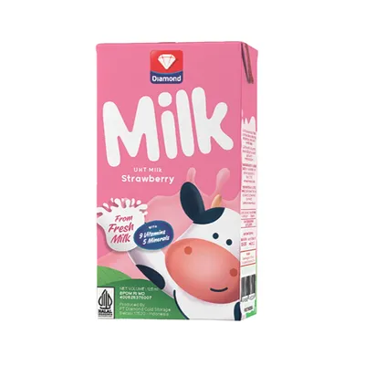 UHT MILK STRAWBERRY 125 ML