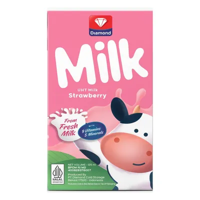UHT MILK STRAWBERRY SLEEVE 125ML
