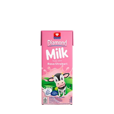 UHT MILK STRAWBERRY SLEEVE 200 ML