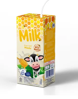 UHT MILK HONEY 200 ML