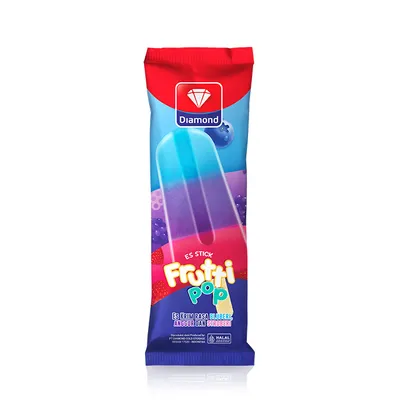ICE CREAM STICK BLUE GRAPE STRAWB 50ML