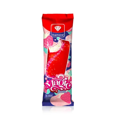 ICE CREAM STICK VANILLA STRAWBERRY 50 ML