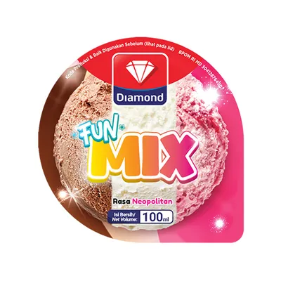 ICE CREAM FUNMIX NEAPOLITAN 100ML