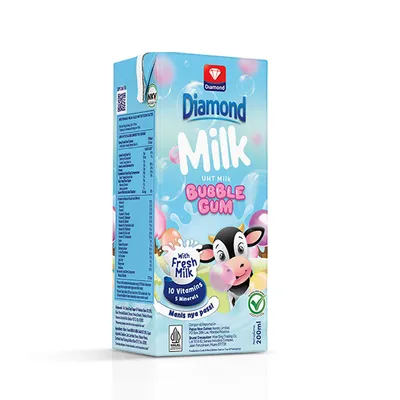 UHT MILK BUBBLE GUM 200ML