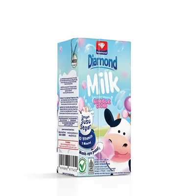 UHT MILK BUBBLE GUM 125ML