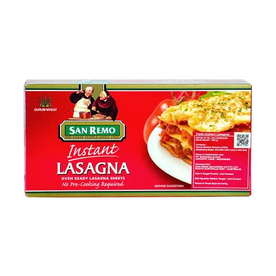 PASTA LASAGNA INSTANT #103 250 GR