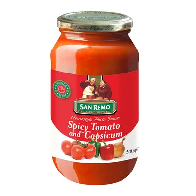 PASTA SAUCE TOMATO,ONION & CPSICUM 500 G