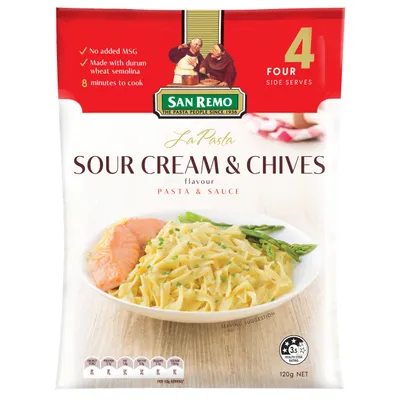 LA PASTA SOUR CREAM & CHIVES #252 120 GR