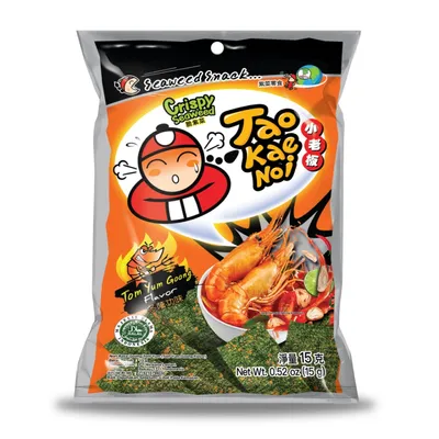 CRISPY SEAWEED TOM YUM GOONG FLAVOR 15 G